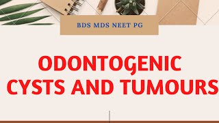 odontogenic cysts amp tumours [upl. by Fanchie]