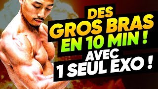 DES GROS BRAS 💪 EN 10 MIN  avec DES POMPES [upl. by Ecnadnac414]