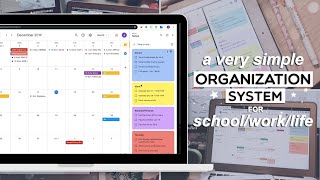 Simple organization system for schoolworklife  Google Keep amp Calendar [upl. by Tail]