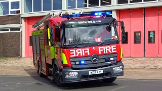 London Fire Brigade Clapham Fire Station turnouts [upl. by Burris]