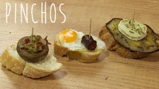 Recetas de pinchos o pintxos faciles y originales [upl. by Palma]