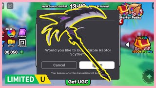 Free Limited UGC Purple Raptor Scythe  Play for UGC  555K points [upl. by River]