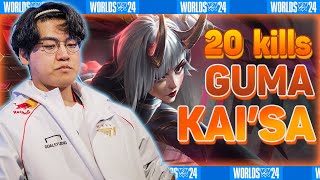 T1 GUMAYUSI KAISA SHOWS HOW TO BEAT FAKER  Euw Challenger  Worlds 2024 [upl. by Ahker]