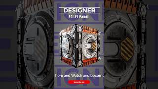 how to create scifi panel in substance designer substance3d substancedesigner [upl. by Yatnohs48]