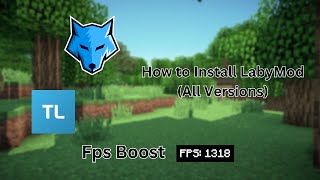How To Install LabyMod 4 on Tlauncher  All Versions  100 FPS [upl. by Marba]