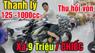 BẤT NGỜ THANH LÝ MOTOR KAWASAKI Z1000 HONDA CB650R YAMAHA R3 REBEL 300 Z300 R15V3 CBR150 XẢ LỖ 9 TR [upl. by Aisorbma]