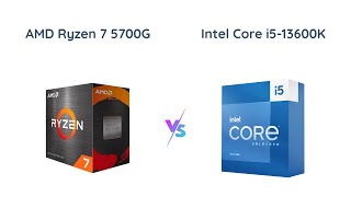 AMD Ryzen 7 5700G vs Intel Core i513600K  Processor Comparison [upl. by Anayk]