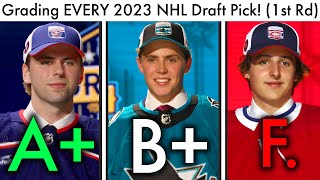 Grading EVERY First Round 2023 NHL Draft Pick Top NHL ProspectsConnor Bedard Blackhawks Rankings [upl. by Ellerrad]