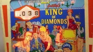 1967 Gottlieb KING OF DIAMONDS pinball machine [upl. by Ytsirhc]