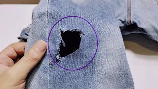 The best darn methods to fix a hole on jeans in a way that will amaze you [upl. by Tynan]