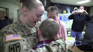 NPHS Alum amp US Army Specialist Surprises Brother at Hatfield Elementary [upl. by Merrily336]