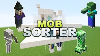 Minecraft  Redstoneless Mob Sorter  Tutorial 189 [upl. by Adorl]