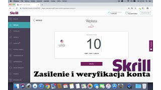 Zasilenie i weryfikacja konta w portfelu internetowym Skrill [upl. by Eruot]