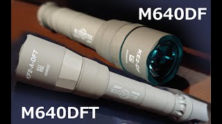 シュアファイア現行シリーズ比較 M640DF vs M640DFT SureFire WeaponLights Scout Light Pro ウェポンライト [upl. by Gollin]