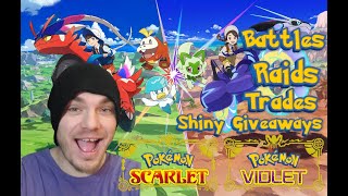 Pokemon Scarlet and Violet  Battle Trades  Raids and Shiny Giveaways [upl. by Oag]