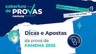 Dicas e Apostas para a prova da FAMEMA  Clínica Médica  Cobertura de Provas Medway [upl. by Naut]