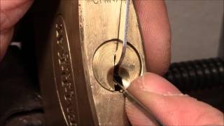 picking 144 EMDKAY BRAND padlock CHINA picked  thanks to RJ Robert James for this lock [upl. by Hsilgne]