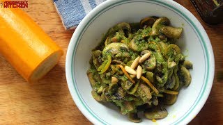 How to make Vegan Pesto  Pesto Spaghetti with Mushrooms amp Olives  Keto Recipes [upl. by Annadiana]