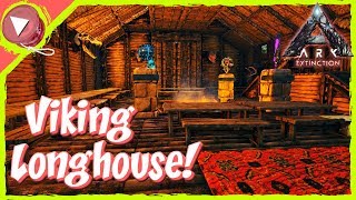 Lets Build a Viking Longhouse  Ark Survival Evolved Build Tutorial [upl. by Ajiak416]