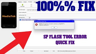 The secret solution to ROMboot Checksum mismatch error in SP Flash toolerror sp flash tool [upl. by Entsirhc961]