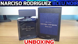 Narciso Rodriguez Bleu Noir Parfum Unboxing [upl. by Hgielrebma]