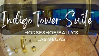 Indigo Tower Suite  HorseshoeBallys Hotel and Casino  Las Vegas NV [upl. by Paulsen811]