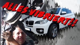 Verteilergetriebe ruckt  Werkstatt findet den Fehler nicht  Austausch der Antriebswelle BMW E71 X6 [upl. by Ahsahtan215]