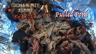 Pulled Pork vom Smoker  Grillrezept [upl. by Laroc]