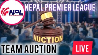 NEPAL PREMIER LEAGUE AUCTION LIVE TEAM BIDDING AUCTION NPL NPLAUCTIONLIVE [upl. by Aikahc32]