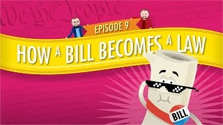 How a Bill Becomes a Law Crash Course Government and Politics 9 [upl. by Anelhtac582]