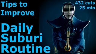 Kendo Suburi Along Set  Beginner Kyu grade to Nidan [upl. by Aneeram]