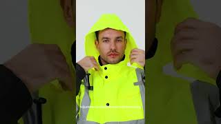 ProtectX Waterproof Class 3 Hi Vis Safety Winter Bomber Jacket for Men [upl. by Muhcan72]