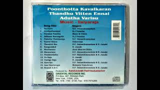 Sindhiya Venmani  Poonthotta Kavalkaran  KJJesudass  PSusheela  Ilayaraaja  Audio CD Song [upl. by Haeel726]