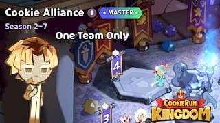 Cookie Alliance Season 27 Master One Team Only Guide  Cookie Run Kingdom [upl. by Sachs293]