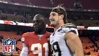 Joey Bosa amp Tamba Hali Get Some Work in After Chargers vs Chiefs Game  NFL Highlights [upl. by Toney298]