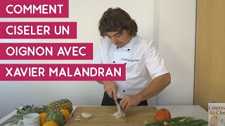 Technique de découpe  comment ciseler un oignon avec Xavier Malandran  Couteauxduchef [upl. by Kipp]