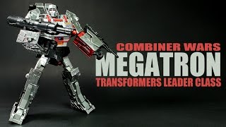 Transformers Combiner Wars Megatron Leader class robot figure review [upl. by Cornwall302]