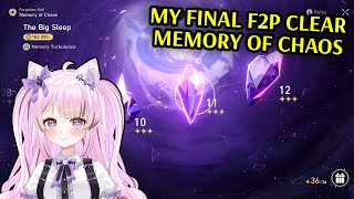 My Final F2P Clear of MOC  Honkai Star Rail [upl. by Ttocs771]