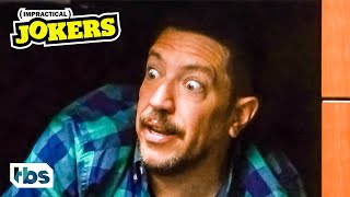 Sal Hides From His “Boss” Under a Temp Worker’s Desk Clip  Impractical Jokers  TBS [upl. by Aivatnuahs]