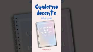 Nuevo CUADERNO profesor 2024 planifica tu año escolar materialescolar maestraprimaria shorts [upl. by Essie243]