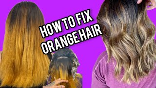 😱 Emergency Color Correction How to Fix Orange Hair [upl. by Talya452]