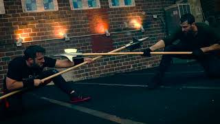 Halberd Fight Ben Aycrigg v Billy Matt Thompson [upl. by Zildjian77]