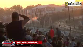 070519 Shane Roemeling Crash  River Cities Speedway  NOSA Sprints [upl. by Stelle]