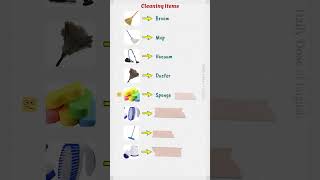 Cleaning Items  English Vocabulary Builder [upl. by Henden]