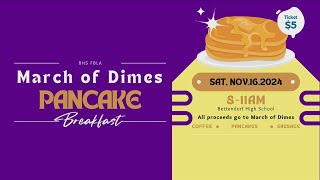 Bettendorf High School hosting March of Dimes pancake fundraiser [upl. by Doone]