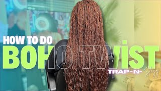 BOHO TWISTS  W SOPRANO 100 VIRGIN REMI HUMAN BULK HAIR COLOR GINGER  PERFECT HAIR COLOR FOR FALL [upl. by Orelee254]