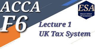 F6 ACCA lecture 1 UK TAX SYSTEM [upl. by Ephrem565]