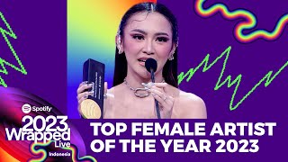 TERLALU MANIS Mahalini Top Female Artist Of The Year 2023  SPOTIFY WRAPPED LIVE INDONESIA 2023 [upl. by Zinn]