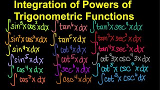 Integration of Powers of Trigonometric Functions Part 1 Live Stream [upl. by Rusty]