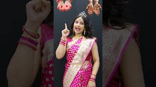 দুর্গা মা Look চ্যালেঞ্জ  Durga Maa Look Challenge  Durga Makeup Look  Bong Girl Monti shorts [upl. by Carla]